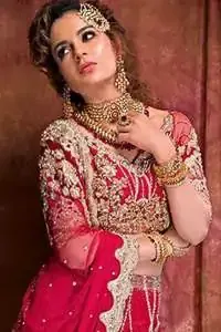 Burgundy Back Trail Lehengha Blouse Dupatta