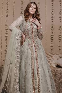 front open gown designs