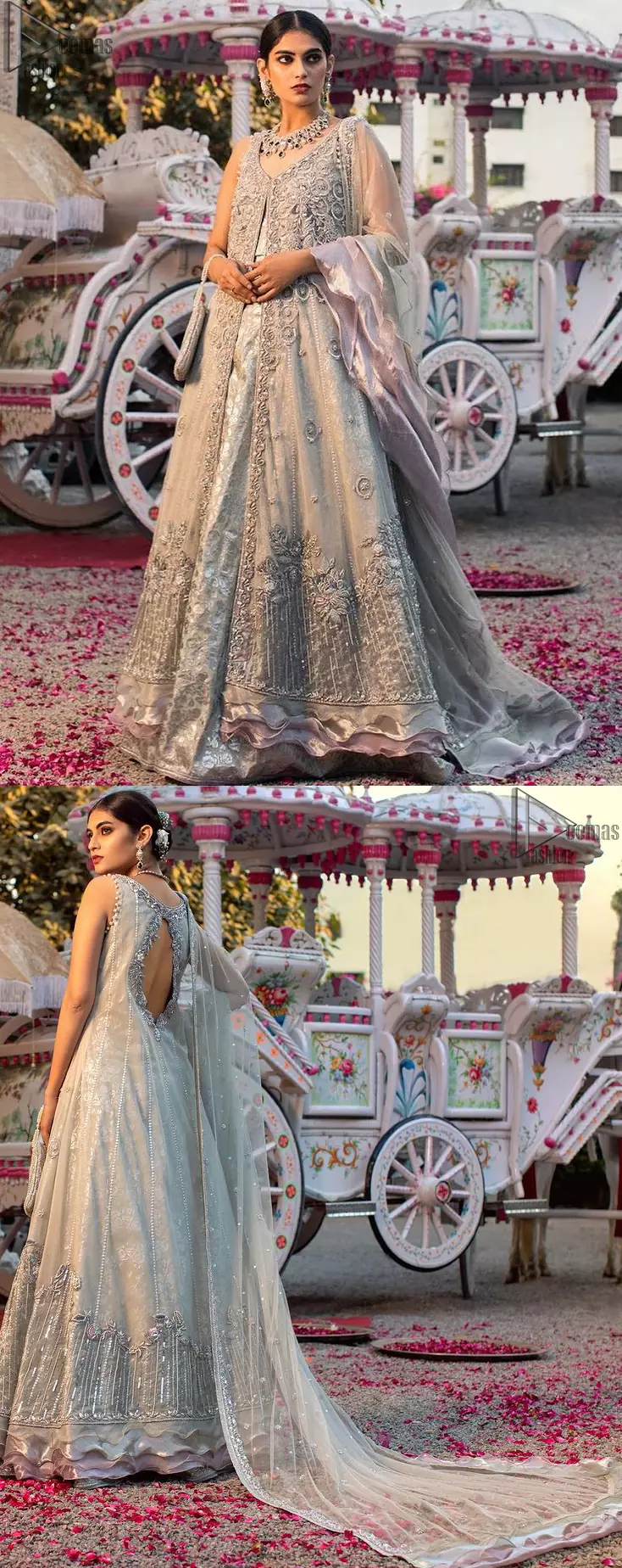 27 + Stunning Jacket Style Lehenga Ideas For A Winter Wedding |  WeddingBazaar | Long blouse designs, Party wear indian dresses, Stylish  dresses