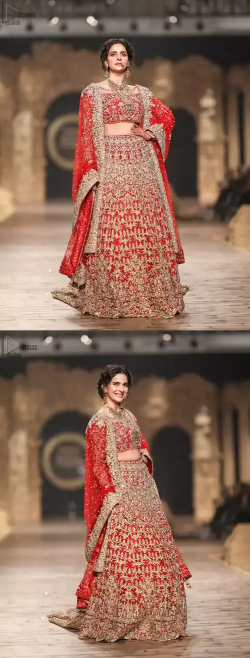 Red Lehenga Blouse – Dupatta