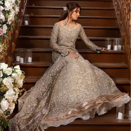 If you're seeking an imperial sensation, the Fawn Back Train Ruffled Maxi would definitely draw everyone's attention out of its