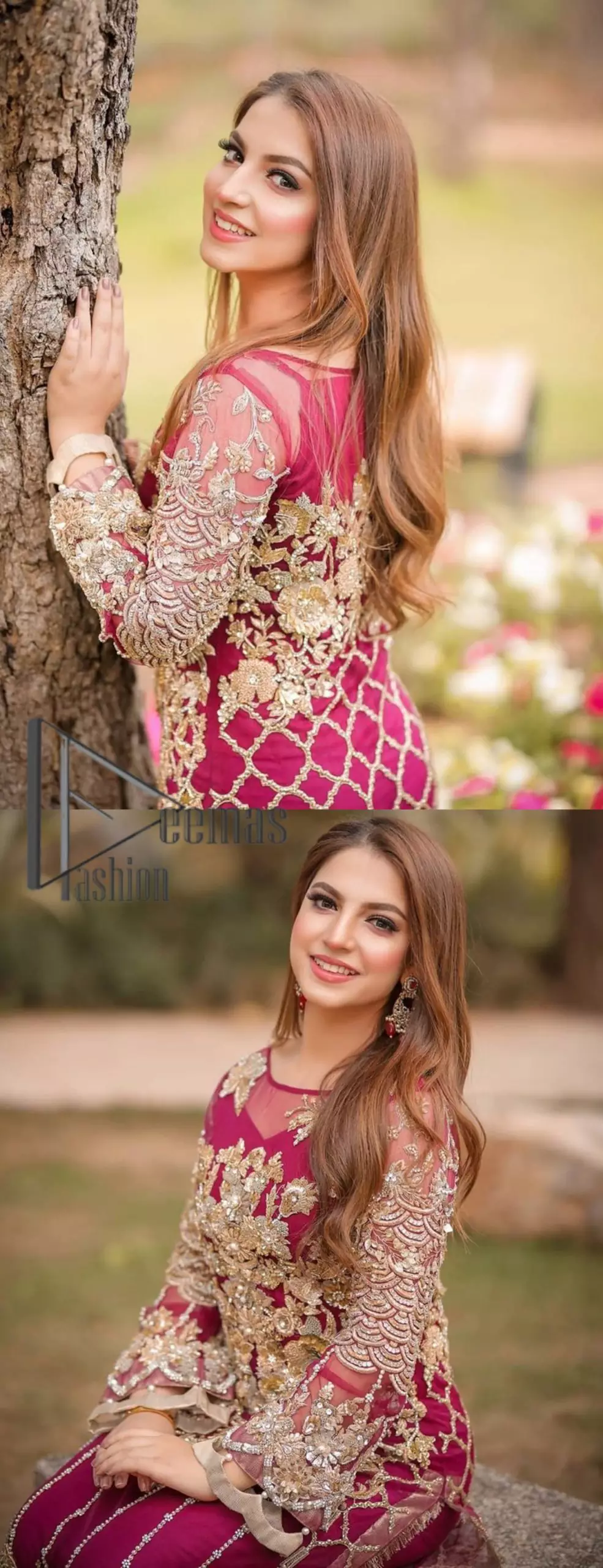 Take a step towards refreshing your wardrobe with a Shocking pink long Shirt. This dress is allured with floral embroidery. It is further enhanced with kora, dabka, kundan, sequins and pearls. It comes with raw silk trousers and enhances the art of classical heritage showcasing the craftsmanship of zardozi work on the bottom. Artistically embellished to give a beautiful rhythm to the outfit. This outfit is a perfect choice for daylight but equally breathtaking for night events.