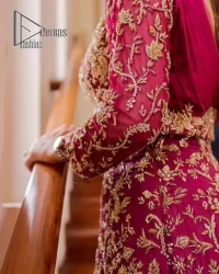 Shocking Pink Fluffy Maxi – Dupatta - Image 3