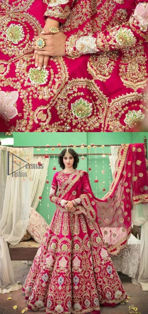 A wine that will make you rise and shine n your Big day. Begin this reception wear with wine red