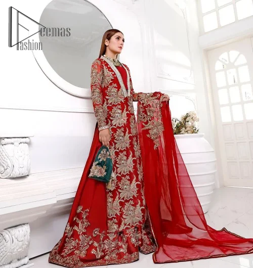 Walking into a new chapter of life with the joy of togetherness and the magic of love. A bright red