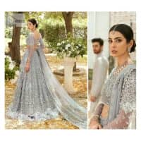 Gray Blouse – Frilled Lehenga n Dupatta - Image 7