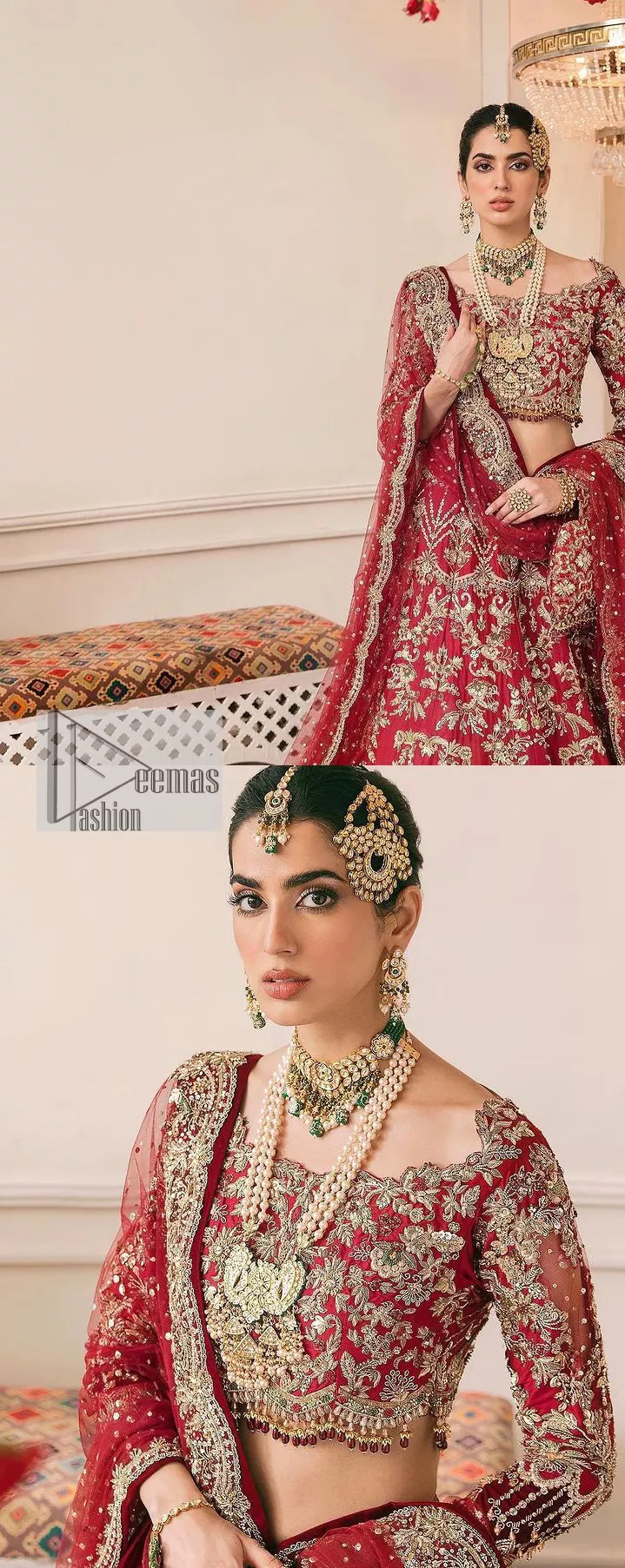 Bright Pink Thread Work Lehenga Choli Set – Suvidha Fashion