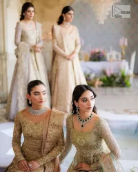 Light Blue Angrakha Maxi – Back Train Lehenga n Dupatta - Image 5