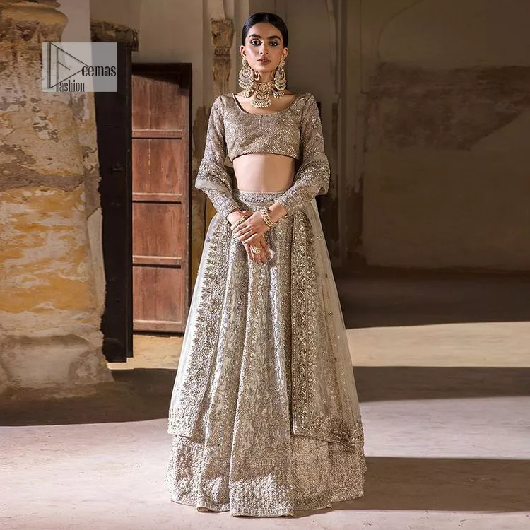 Indian designer silver lehenga choli for wedding outfits | Designer lehenga  choli, Lehenga choli, Indian design