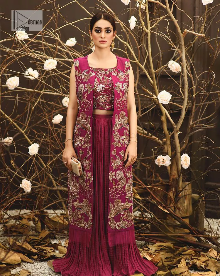 Pink Open Gown Abaya – SAFA Store | Abaya & Shawls