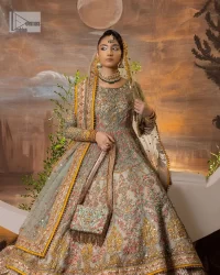 Aqua Blue flared Anarkali – Sharara n Dupatta - Image 7