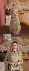 Aqua Blue flared Anarkali – Sharara n Dupatta - Image 16