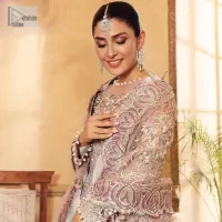 Tea Pink Scalloped Maxi – Sharara n Dupatta - Image 1