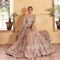 Tea Pink Scalloped Maxi – Sharara n Dupatta - Image 2