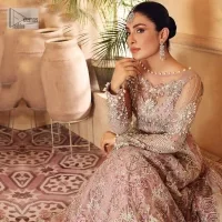 Tea Pink Scalloped Maxi – Sharara n Dupatta - Image 5
