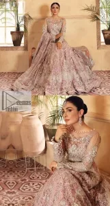 Tea Pink Scalloped Maxi – Sharara n Dupatta - Image 7