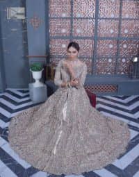 Tea Pink Front Open Flared Maxi – Lehenga n Dupatta - Image 7