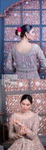 Tea Pink Front Open Flared Maxi – Lehenga n Dupatta - Image 8