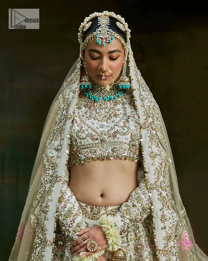 Make your Nikah a truly memorable occasion with our exquisitely tailored outfit, designed to enhance your natural beauty and captivate