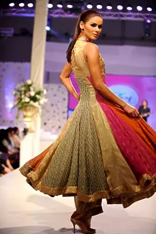 Latest Designer Wear Anarkali Pishwas Back View