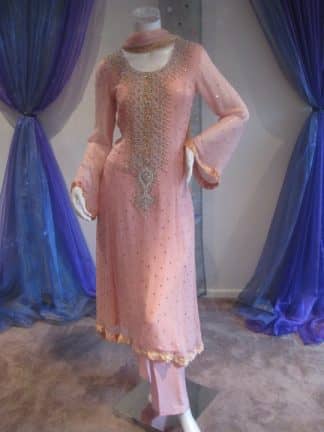 Latest Pakistani Casual Trend - Tea Pink Dress