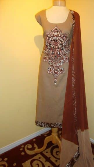 Pakistani Fashion - Chocolate Brown Dress