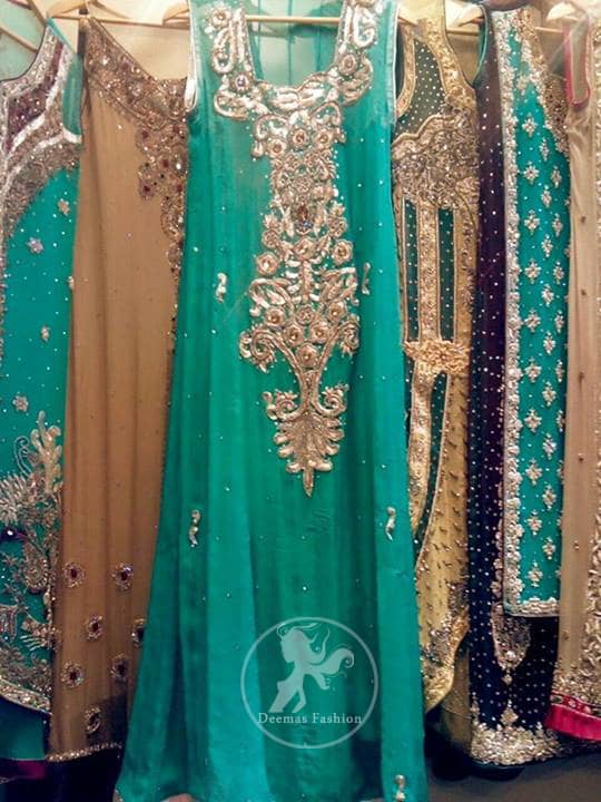 pakistani long dresses party wear