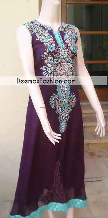  Dark Purple Aline Formal Dress