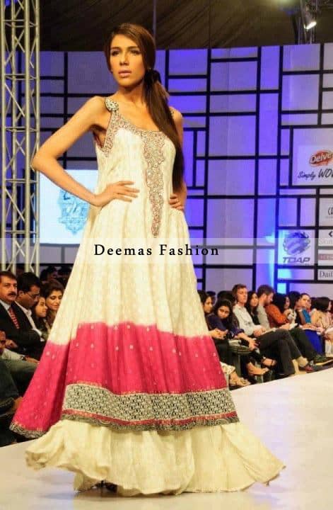 Double Tone Party Wear Frock With Sharara Double Tone Party Wear Frock With Sharara