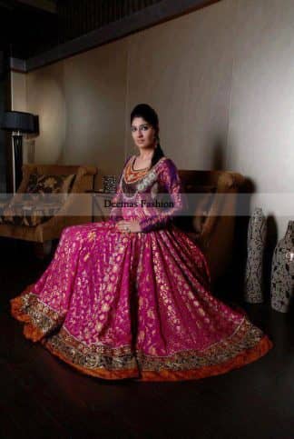 Latest Collection Shocking Pink Anarkali Pishwas