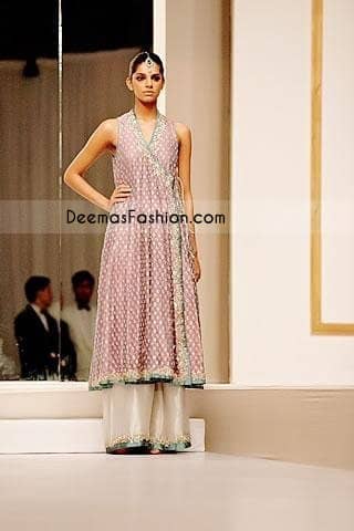 Light Purple Angrakha Style Pakistani Fashion Boutique dress